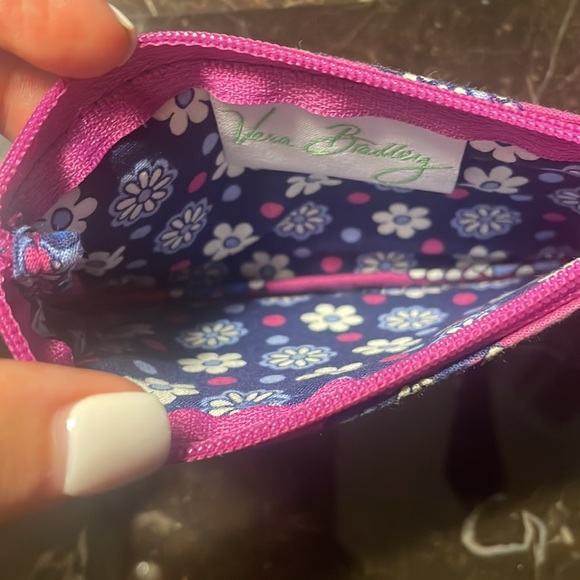 Vera Bradley Zip ID Case in Retired Boysenberry Pattern - Picture 5 of 5